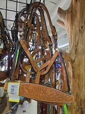 Show Halter Light Brown Leather English Western