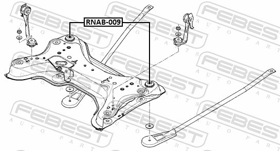 BUSHING AXLE BEAM RNAB-009 FOR RENAULT TRAFIC/III/Van/Platform/Chassis/Bus 2.0L - Image 9