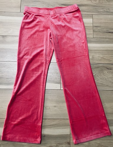 NUOVO Juicy Couture Velour Bling pantaloni tuta rosa festa taglia S (solo pantaloni) - Foto 4 di 6