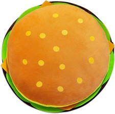 Lustiges CheeseburgerPlüschkissen, 39,9 cm, HamburgerPlüschspielzeug, niedlic...
