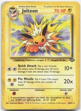 Jolteon (20) Rare Jungle JU Lightning 20/64 1999 DMG on eBay