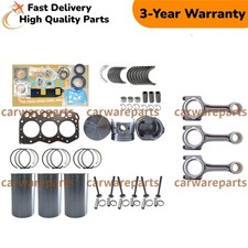 3tne72 Overhaul Rebuild Kit+3pcs Connecting Rod For Yanmar Engine Ke-50x Tractor