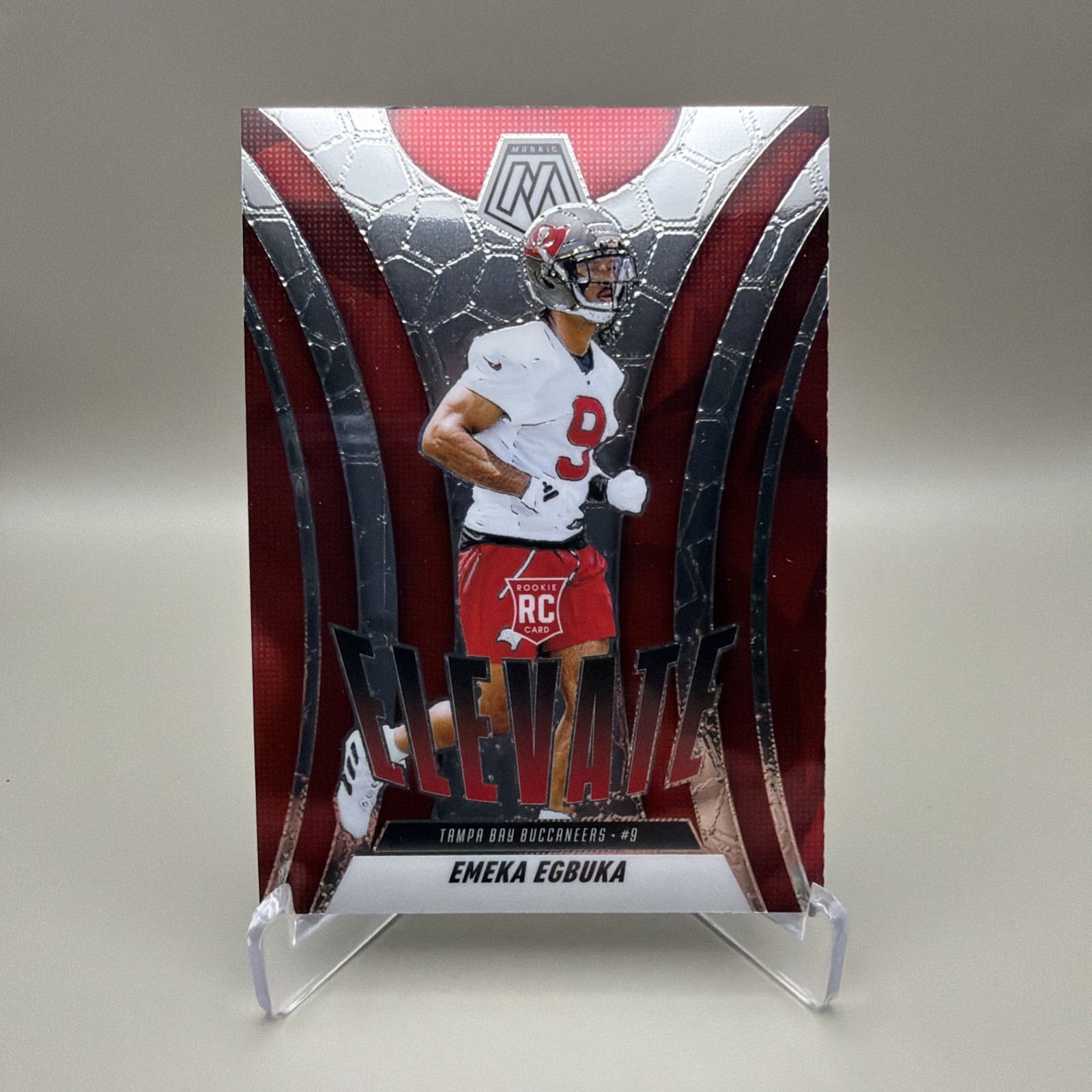 2025 Panini Mosaic Emeka Egbuka Elevate Insert Rookie #2 - Tampa Bay Buccaneers