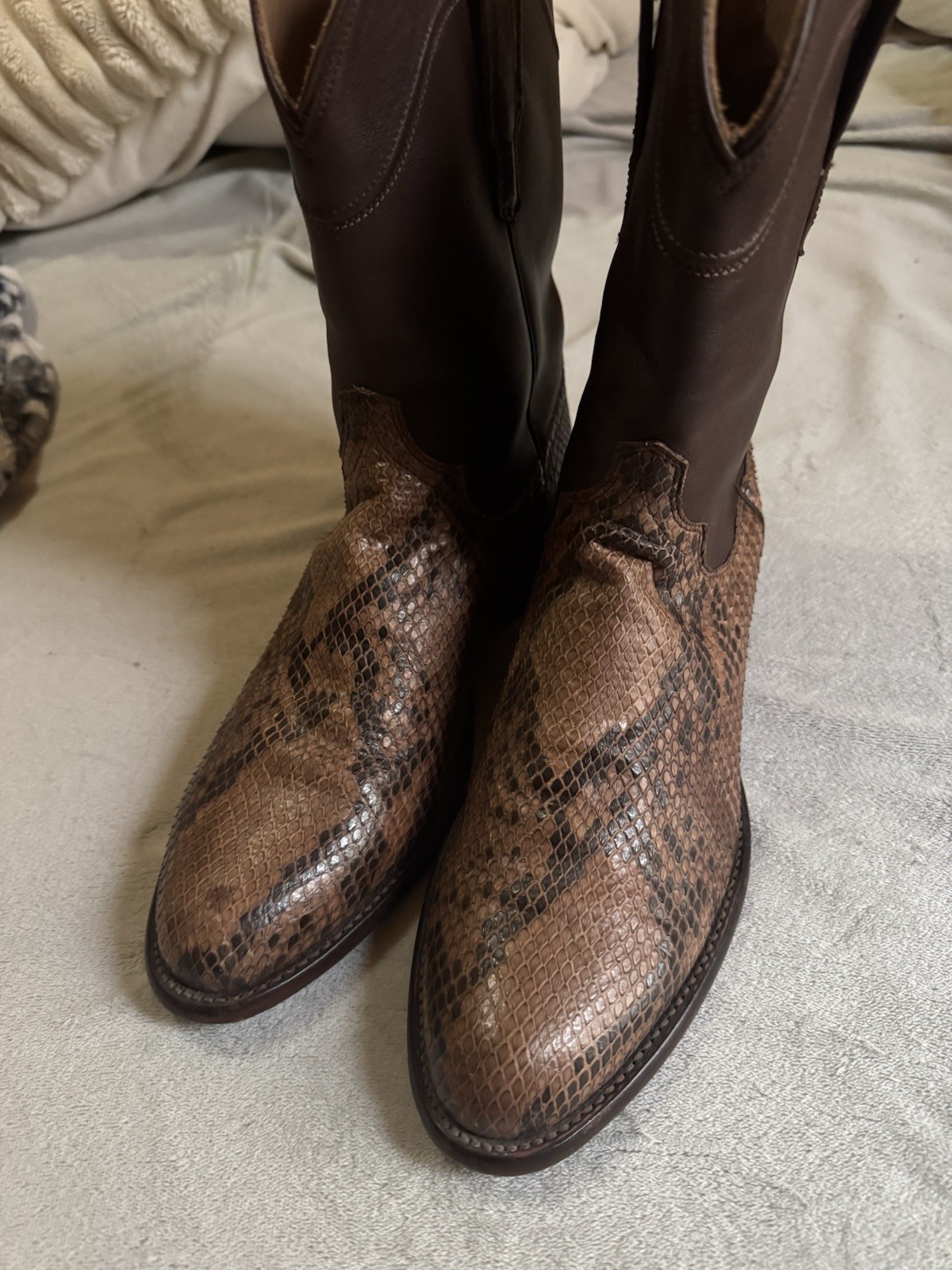 Tecovas Python “ the Boone” Boots Size 10D - image 2