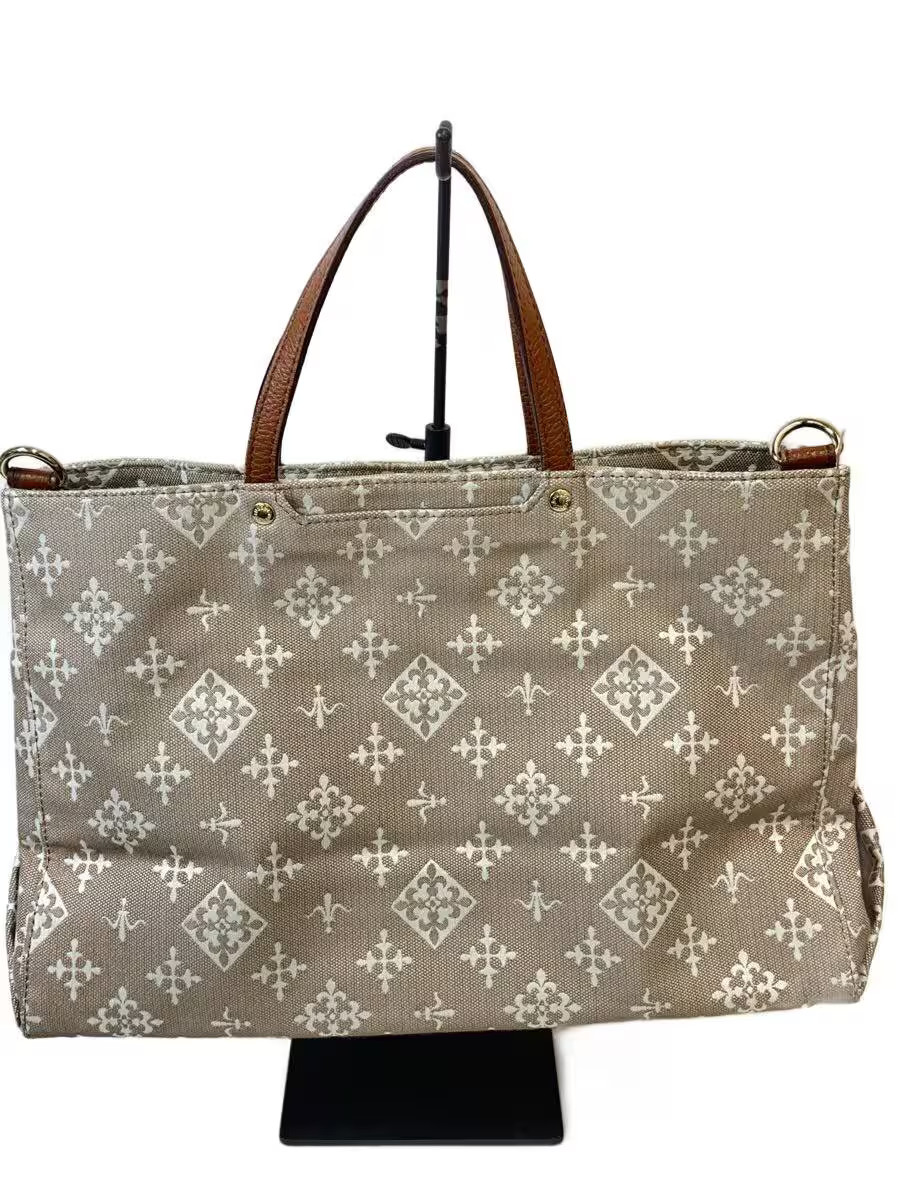 russet handbag BEG all-over pattern
