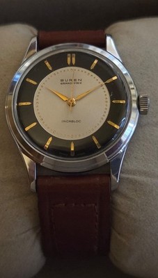Vintage Armbanduhr Buren Grand Prix  Handaufzug   Cal. 480 - NOS