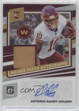 2020 Panini Donruss Optic Rookie 8/25 Antonio Gandy-Golden Patch Auto nd3