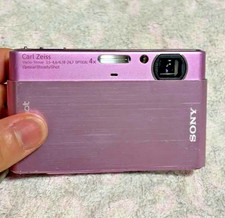 Sony Cyber-shot DSC-T77 Pink Digital Camera Tested w/ Battery Charger