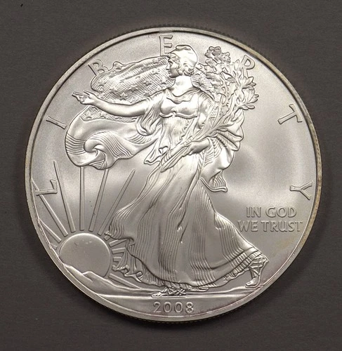 2008 $1 American Silver Eagle - BU - 1oz