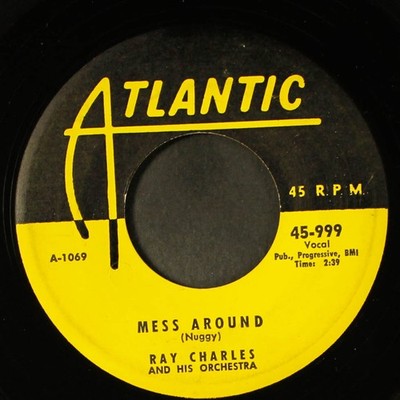 RAY CHARLES: mess around / funny ATLANTIC 7'' Single 45 RPM