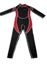 HiSea Scuba Donkey Neoprene Wetsuit Size 6 Kids Black/Red Water Sports Surf