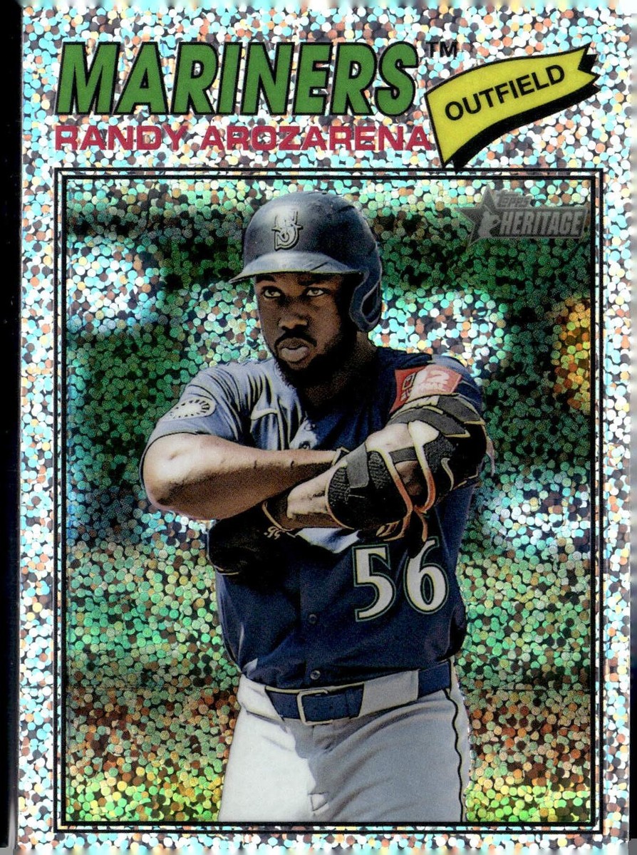 2026 Topps Heritage #286 Randy Arozarena Chrome Silver Sparkle