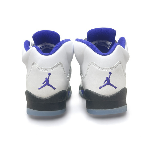 Nike Air Jordan 5 Retro (GS) White Dark Concord Size 5Y / 440888-141 - Picture 6 of 8