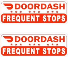 2 Pack Doordash Magnetic Sign for Car, Doordash Car Magnets Sign, Reflective Foo