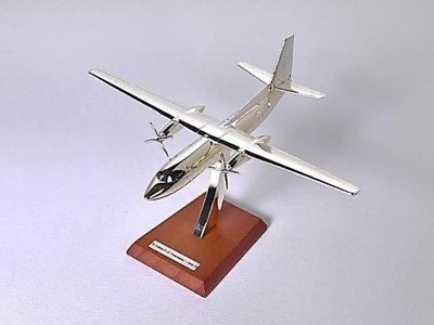 Atlas Silver Airplane Collection 1:200 Fokker F-27