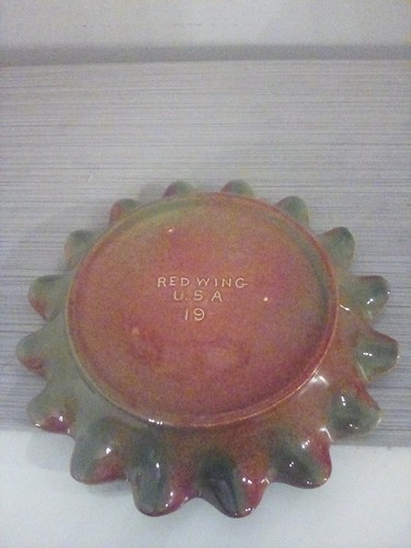 VTG 1960's Red Wing Pottery Ashtray #19 Made in the USA - Picture 3 of 3