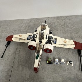 lego star wars arc-170 starfighter 8088 Pre Built W/ Mini Figs No Box Or Manual