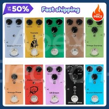 Vintage Overdrive/Crunch Pedale Chitarra Chorus Digital Delay True Bypass