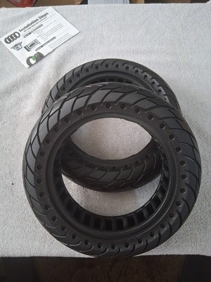 E-Scooter 2 Pcs Solid 10'' x 2.5'' Tires For Ninebot Max G30P/MaxG30LP And Other