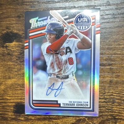 2026 Panini Stars & Stripes Throwback Prizm Termarr Johnson Auto 18U /199