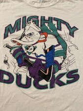 Mighty Ducks reprinted white short sleeve classic style QT4847