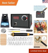 Digital Wood Burning Kit - Professional Pen, 30 Tips Adjustable Temperature