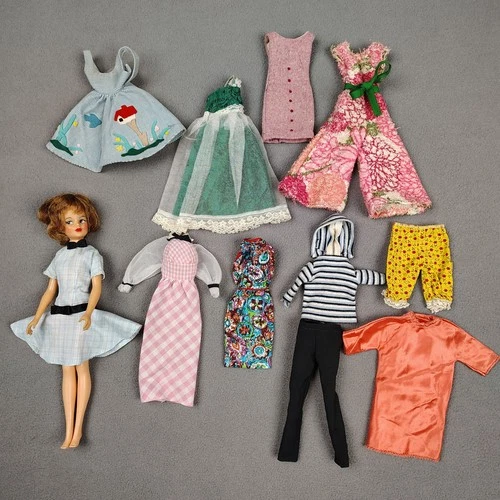 Vintage Barbie Clothes Lot 60s Tammy Misty Doll Ideal Mod Dress Clone Outfits