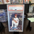 Topps 2018 Chrome Shohei Ohtani #150 Rookie PSA 9 White Jersey Baseball Card