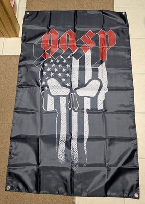 GASP Inc GYM Flag Skull