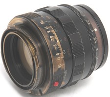 Summilux brass mount black paint 1.4/50mm Summilux Leica M ca.1959