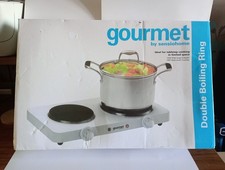 Gourmet by Sensiohome Double Boiling Ring 1500W Large 1000W Small New (Other).