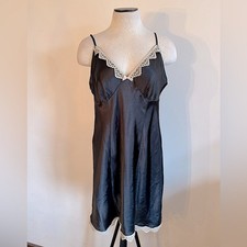GILLIGAN  O  MALLEY Sleepwear Black Cami Slip Tank Top Dress XL NWOT