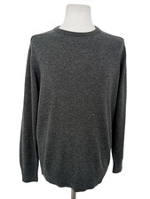 Howick Arlington Men's Jumper Size XL Grey Long Sleeve 100% Lambswool New