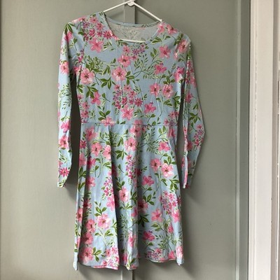 New The Children's Place Girls Skater Size XL Long Spring Sleeve Floral Dresses