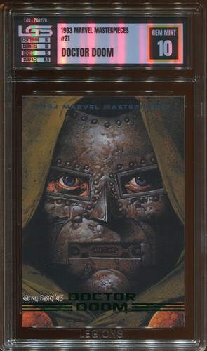 1993 MARVEL MASTERPIECES DOCTOR DOOM #21 LEGIONS LGS GEM MINT 10 POP 3