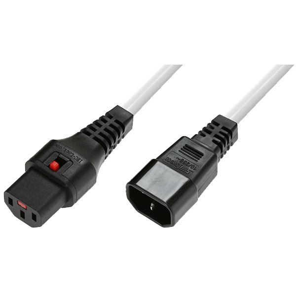MicroConnect MC-C13C14LOCK-2MW Powercord C13 IEC Lock - C14