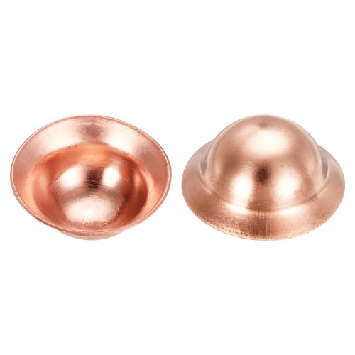 20pcs Copper End Cap Pipe Fitting Sweat Plug Connection 9x20mm HVAC Plumbing