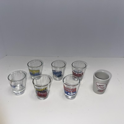 Lot Of 7 Sport/Nascar Shot Glasses