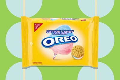 RARE LIMITED EDITION Cotton Candy Oreos Golden Sandwich Cookies 12.2oz