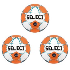 Select Handball Ultimate Ball EHF Game Ball 3 Pack White Orange Blue