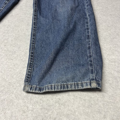 Vintage Lee Pipes Jeans Boys 10 Blue Denim Baggy Wide Leg JNCO Style Y2K Kids - Picture 2 of 19