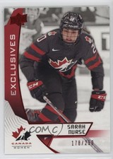 2019 Upper Deck Team Canada Juniors Exclusives 178/250 Sarah Nurse #45 0u2j