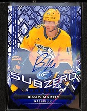 2025-26 Upper Deck Ice Subzero Rookie Blue AUTO Brady Martin