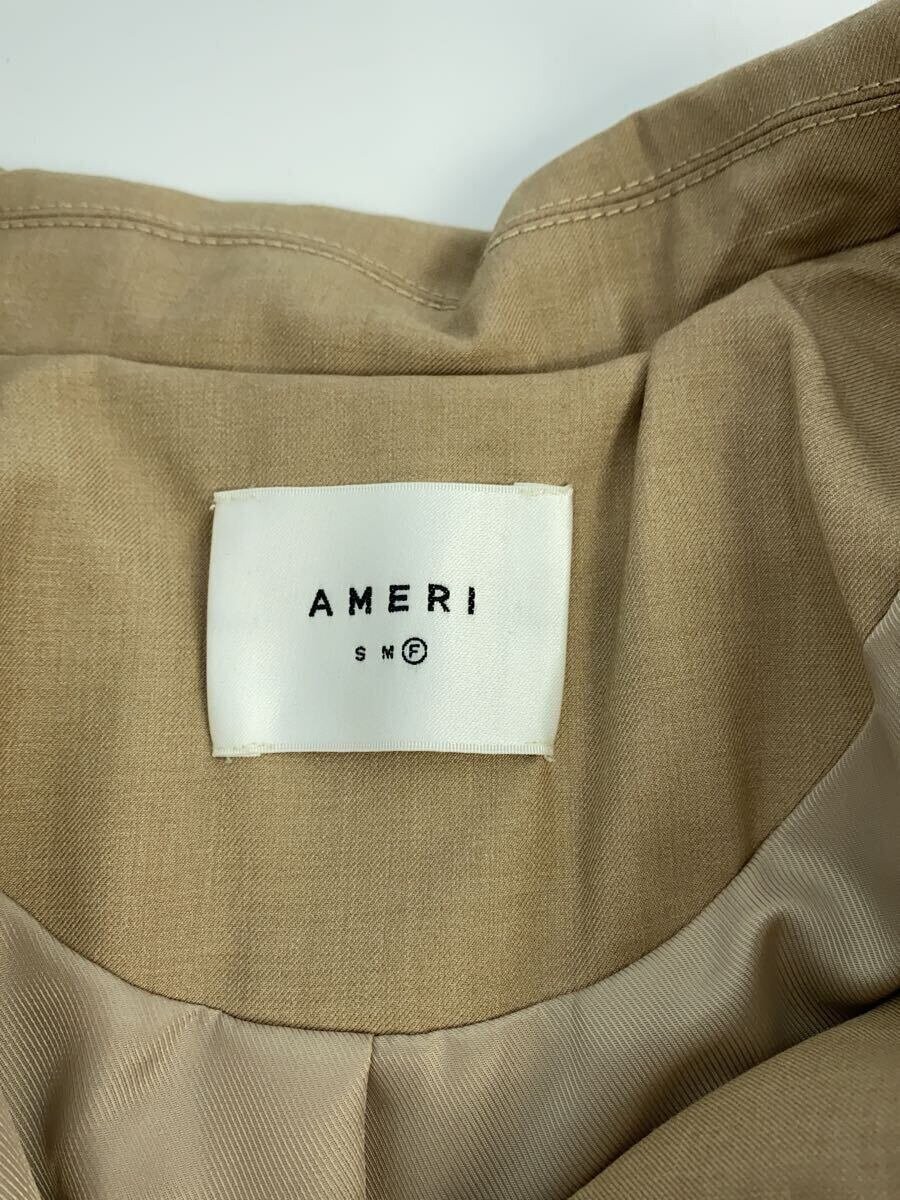 AMERI Beige Polyester Trench Coat Free Size Solid… - image 3