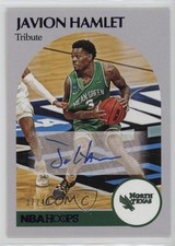 2021-22 Chronicles Draft Picks Hoops Retro Purple 37/49 Javion Hamlet Auto 8d4
