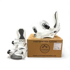 2025-25 MEN'S ALTITUDE "RIDER" SNOWBOARD BINDINGS (WHITE) L/XL 9.5-13