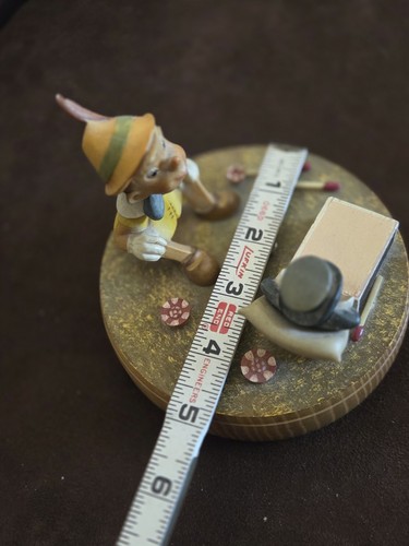 Rare Vintage Disney Pinocchio Jiminy Cricket Ceramic Music Give A Little Whistle - Bild 8 von 9