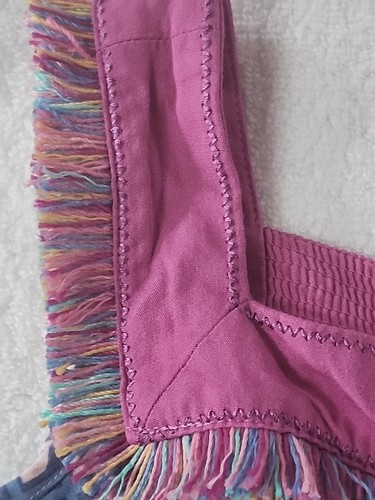 Matilda Jane Girls Geometric Fringe Romper Size 4 Preowned - Picture 3 of 7
