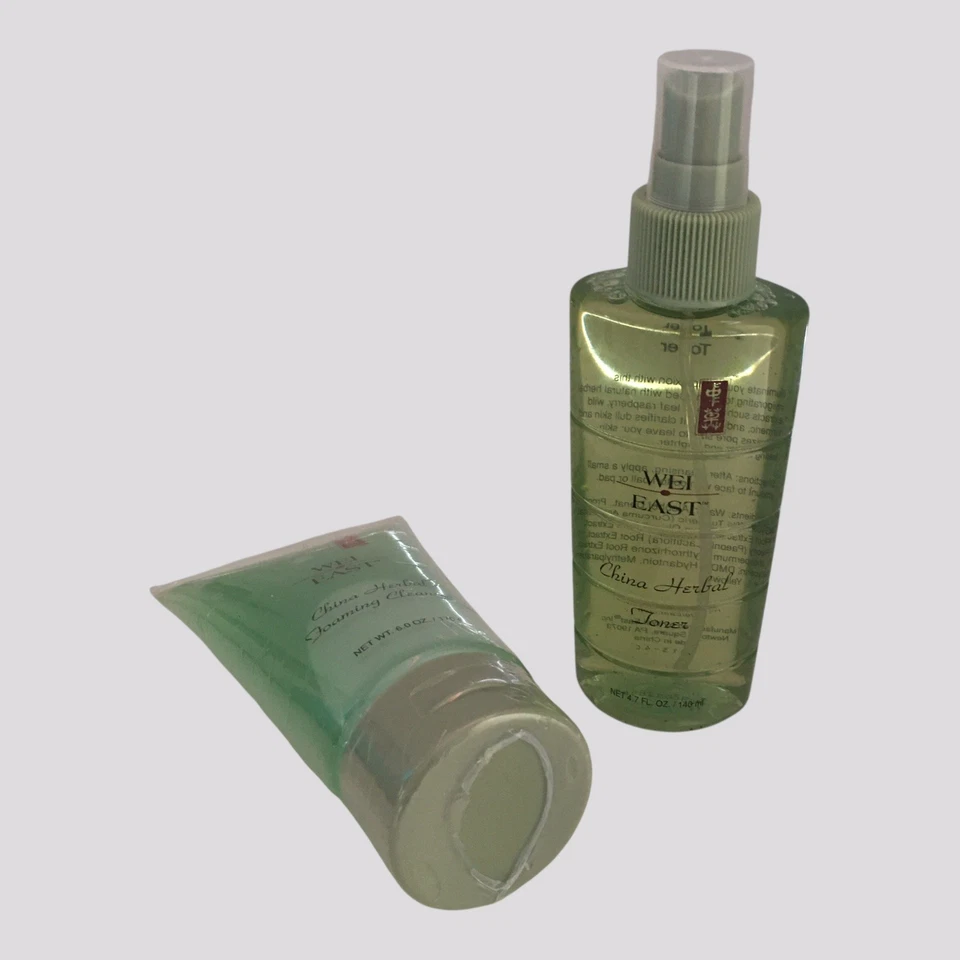 Wei East China Herbal Foaming Cleanser 6 fl.oz e China Herbal Toner 4,7 fl.oz - Imagem 2 de 4