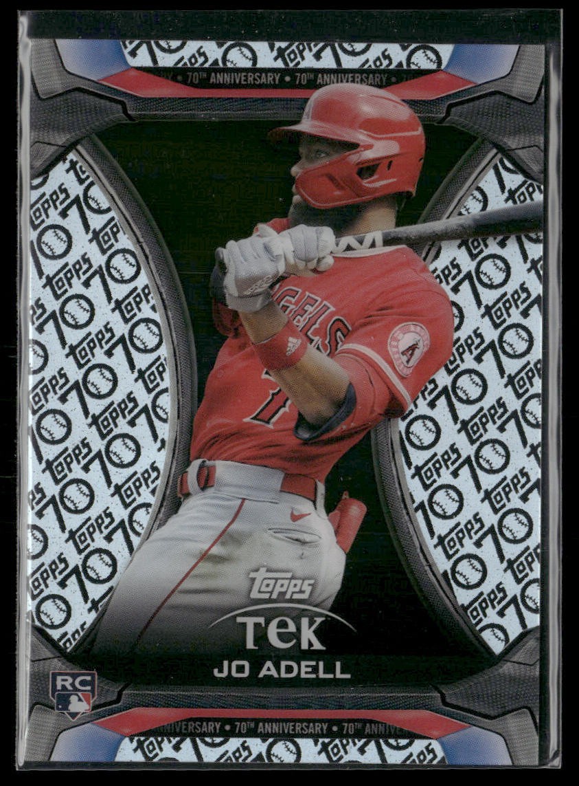 2021 Topps Update #TTA-23 Jo Adell Topps Tek 70th Anniversary Box Topper
